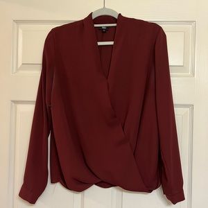 Maroon blouse. Very nice!